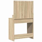vidaXL Table de Toilette avec étagère Chêne Sonoma 75 5 x 41 x 135 cm