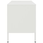 vidaXL Meuble TV blanc 68x39x50 5 cm acier