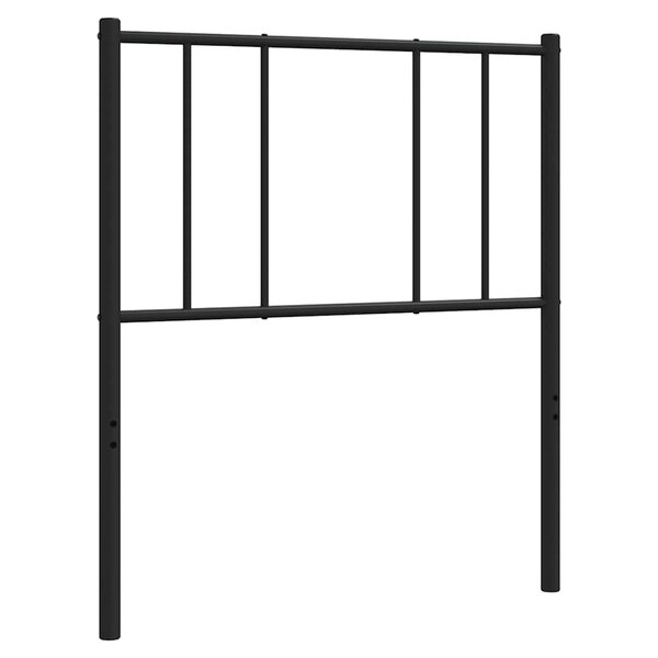 vidaXL Tête de lit métal noir 90 cm