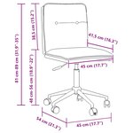 vidaXL Chaise de salle à manger Gris Similicuir