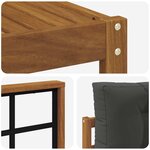 vidaXL Ensemble de canapés d'extérieur 6 Pièces Naturel et Anthracite