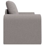 vidaXL Canapé-Lit Taupe 98 x 71 x 83 cm tissu