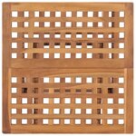 vidaXL Table pliable de jardin 50x50x50 cm Bois de teck solide