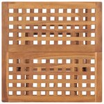 vidaXL Table pliable de jardin 50x50x50 cm Bois de teck solide