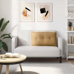 vidaXL Coussin de Dos Marron 80 x 50 cm Tissu en velours côtelé