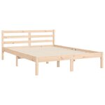 vidaXL Cadre de lit sans matelas 140x190 cm bois massif
