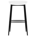 vidaXL Ensemble de bar 7 Pièces Noir et blanc