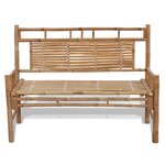 vidaXL Banc de jardin 120 cm Bambou