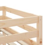 vidaXL Lit mezzanine enfants avec rideaux sans matelas bleu 80x200cm