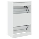 vidaXL Armoire à chaussures blanc 60x34x96 5 cm bois d'ingénierie