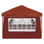 vidaXL Tente de fête pop-up 575 x 288 x 245 cm Terre cuite