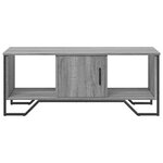 vidaXL Table basse sonoma gris 100x51x40 cm bois d'ingénierie