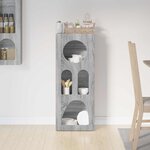 vidaXL Buffet Gris Sonoma 40 x 35 x 100.5 cm Bois d'ingénierie
