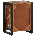 vidaXL Tables de chevet 2 Pièces multicolore bois massif de manguier brut