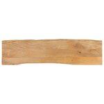 vidaXL Dessus de table 180x40x2 5 cm bord vivant bois massif manguier