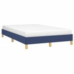 vidaXL Cadre de lit sans matelas bleu 120x200 cm tissu