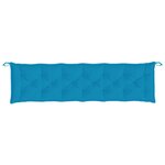 vidaXL Coussins de banc de jardin 2 Pièces bleu clair tissu Oxford