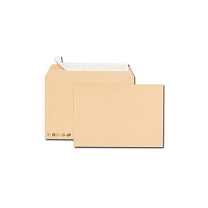 Lot de 250 Pochettes d'expédition, C4, 229 x 324 mm, kraft marron  sans fenetre