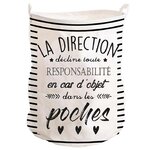 Corbeille à linge la direction