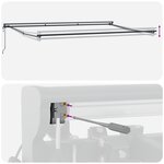 vidaXL Auvent Rétractable Rouge 500x300 cm