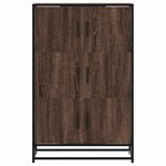 vidaXL Buffet haut chêne marron 68x35x106 5 cm bois ingénierie métal