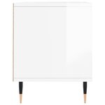 vidaXL Meuble TV blanc brillant 100x34 5x44 5 cm bois d'ingénierie