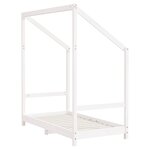 vidaXL Cadre de lit pour enfant blanc 70x140 cm bois de pin massif