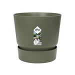 ELHO Pot de fleurs rond Greenville 47 - Extérieur - Ø 47 x H 44,1 cm - Vert feuille
