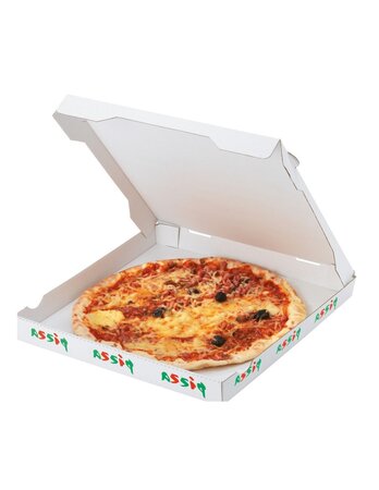 (lot  de 100 boîtes) boîte à pizza standard 26 x 26 x 3 5cm