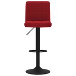 vidaXL Tabouret de bar Rouge bordeaux Velours
