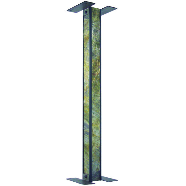 Poteau universel pour boites aux lettres - 80 x 80 x 1000 mm  Aluminium Modèle Mauna Loa