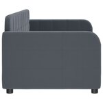 vidaXL Lit de repos gris foncé 80x200 cm velours