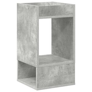 vidaXL Table d'appoint Gris béton 30 x 30 x 56 cm Bois d'ingénierie