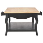 vidaXL Table basse Noir 110 x 60 x 40 cm MDF