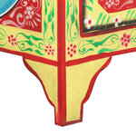 vidaXL Table de chevet peinte à la main 40x30x50 cm Bois de manguier