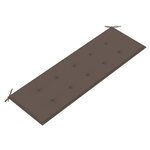vidaXL Banc de jardin 3 places avec coussin 150 cm Bois d'eucalyptus