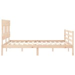 vidaXL Cadre de lit sans matelas bois massif