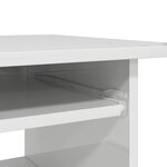 vidaXL Bureau Blanc brillant 80x45x74 cm Bois d’ingénierie
