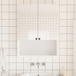 vidaXL Films de miroir 2 Pièces auto-adhésive 90x100 cm PET