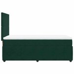 vidaXL Sommier à lattes de lit et matelas Vert foncé 80x200 cm Velours