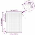 vidaXL Store de Fenêtre avec des rideaux Gris foncé Aluminium