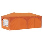 vidaXL Tente de fête pop-up 575 x 288 x 245 cm Orange Tissu Oxford