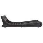 vidaXL Cadre de lit avec LED sans matelas Gris Similicuir 100x200 cm
