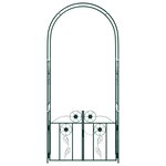 vidaXL Arche de jardin avec verrouillage Vert 102 x 50 x 218 cm