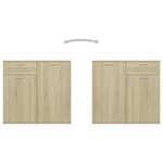 vidaXL Buffet Chêne sonoma 160x36x75 cm Bois d'ingénierie