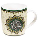 Mug mandala vert avec infuseur