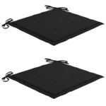 vidaXL Chaises pliables de jardin lot de 2 avec coussins Bois d'acacia
