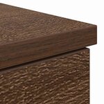 vidaXL Bureau Chêne marron 140 x 49 x 76 cm Bois d'ingénierie