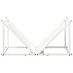vidaXL Portant de bois chauffage blanc 70x43x34 5 cm