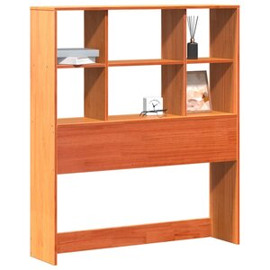 vidaXL Tête de lit avec rangement cire marron 75 cm bois massif de pin